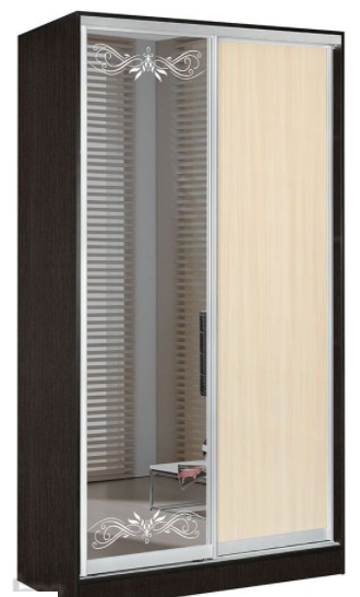 Фото Шкаф-купе Оскар 1.6 (1,2х0,6х2,4 - 2 двери) от производителя Мебель Маркет в Алупке по цене 42&nbsp;430 ₽
