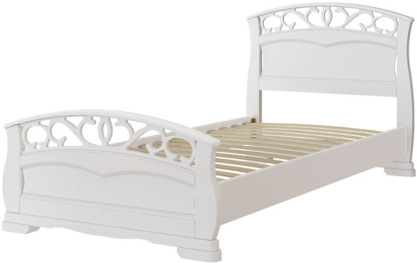 Фото Кровать односпальная Грация-1 (СМ 90х200) без основания с универсальными царгами от производителя Браво-мебель в Алупке по цене 18&nbsp;520 ₽