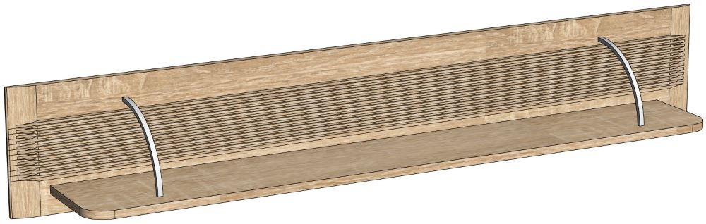 Фото Полка навесная Магнолия ГМ-11 от производителя СБК в Алупке по цене 3&nbsp;240 ₽