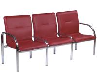 Фото  секция кресел стафф (staff)-3  3-х местная  производитель Новый стиль