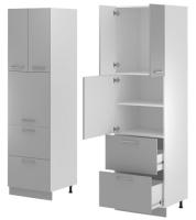 Кухня Монс пенал ПСВ-62 (белый, графит,(Леко)) в Алупке от производителя 