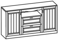 Фото mebel-dlya-gostinits комод виктория 2 ящика производитель Ставрополь Мебель