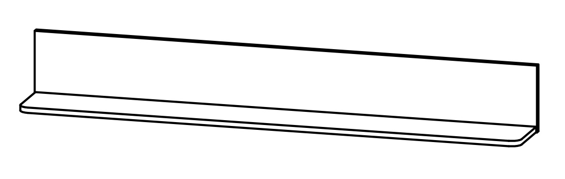 Фото Полка Malta B136-P/15 от производителя Black Red White (БРВ) в Алупке по цене 2 980 ₽