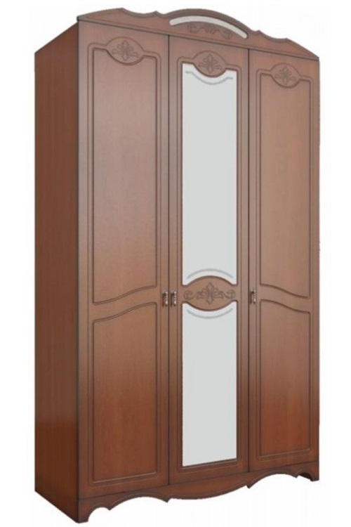 Фото Шкаф Лотос лакированный ШР-3 (133) трехдверный от производителя Браво-мебель в Алупке по цене 42 390 ₽