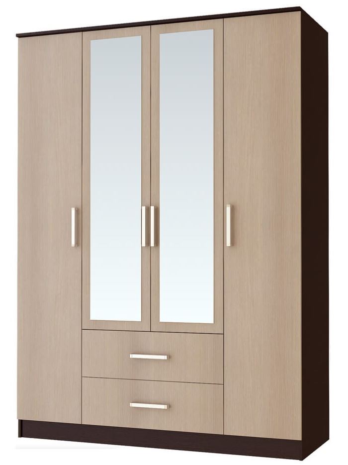 Фото Шкаф Фиеста (160) четырехдверный от производителя БТС  в Алупке по цене 15&nbsp;590 ₽