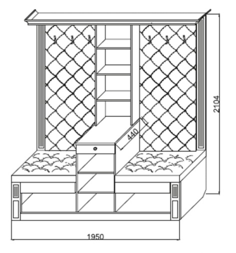 Фото Прихожая Визит-2 К-3 от производителя Марибель в Алупке по цене 37 270 ₽