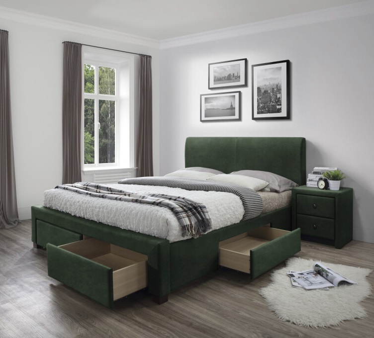 Фото Кровать двуспальная Halmar Modena 3 (СМ 160х200) c ортопедическим основанием от производителя Halmar  в Алупке по цене 64&nbsp;020 ₽