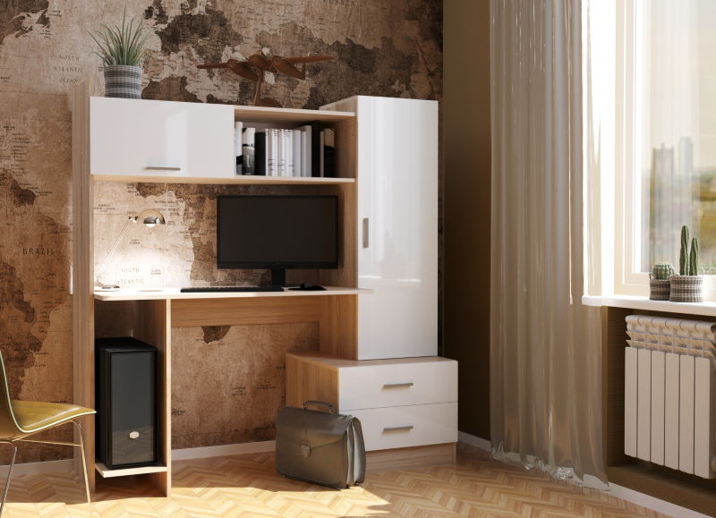 Фото Стол компьютерный ПКС-7 (1,5) от производителя ПАМИР в Алупке по цене 11 440 ₽