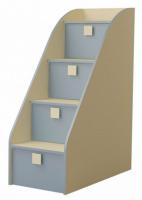 Фото krovati-detski детская модульная радуга лестница-комод  производитель Горизонт