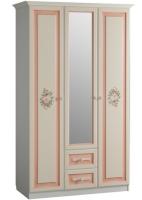 Шкаф Алиса (129) трехдверный с ящиками  (дуб саттер, крем,(Мебельсон)) в Алупке от производителя 