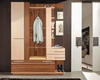 Прихожая Орфей (Цвет корпуса:ясень шимо темный-ясень шимо светлый, цвет фасада:ясень шимо темный-ясень шимо светлый, цвет обивки:молочный (Мебель Маркет) ) в Алупке от производителя 