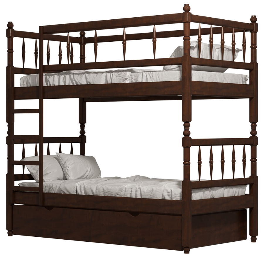 Фото Кровать двухъярусная №2 (СМ 80х190) с основанием от производителя Фант-мебель в Алупке по цене 37&nbsp;680 ₽