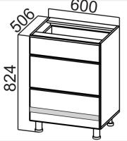 Фото kukhnya-solo-sv кухня соло стол-рабочий с600я производитель 