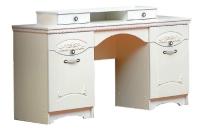 Стол туалетный Ольга-10  (лдсп, лдсп-белый,  белый, жемчужный ясень (Фант-мебель) ) в Алупке от производителя 