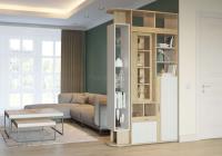 Шкаф-перегородка Венеция (дуб ривьера-рамух белый (Гранд Кволити) ) в Алупке от производителя 