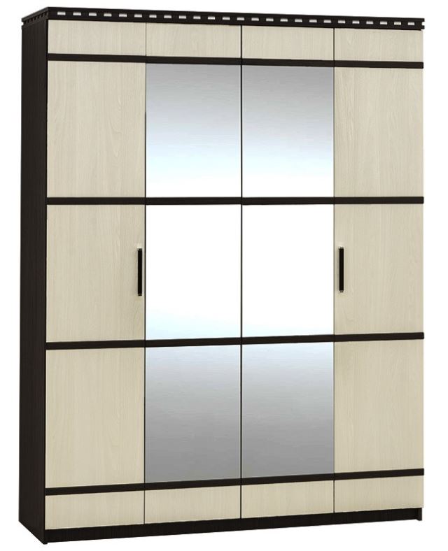 Фото Шкаф Ольга-13 (168) четырехдверный  от производителя Фант-мебель в Алупке по цене 24&nbsp;300 ₽