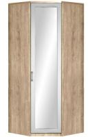 Шкаф Ивушка-10 (91) с зеркалом угловой (черный ясень , акация белая,(Марибель)) в Алупке от производителя 