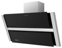 Вытяжка наклонная Ravensbourne 90 (896х243хh775(1055)) (Материал Металл/Стекло , Цвет Металлик/Черный) в Алупке от производителя 