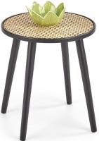 Стол журнальный Halmar Jakarta (дерево, ротанг-мдф-натуральный-черный,  черный (Halmar ) ) в Алупке от производителя 