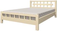 Фото derevyannye-krovati кровать двуспальная натали-5 (см 140х200) без основания с универсальными царгами производитель Браво-мебель