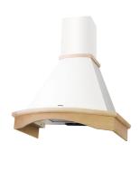 Вытяжка купольная Gretta (M) 60 (600х535хh895(1125)) (Материал Металл/Дерево , Цвет Бежевый/Неокрашено) в Алупке от производителя 