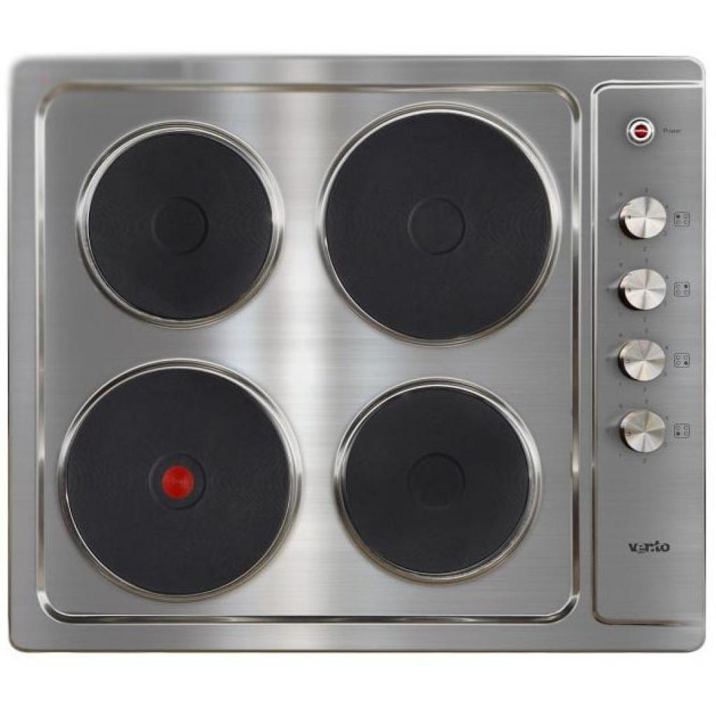 Фото Варочная поверхность электрическая 4-х конф. VENTOLUX HE604 (INOX) 1 (590х510хh30) от производителя  в Алупке по цене 7 870 ₽