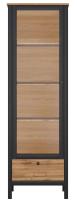 Шкаф Loft REG1W1S (дуб вотан, дуб вотан-черный (Black Red White (БРВ)) ) в Алупке от производителя в интернет магазине Планета Комфорта Шкаф Loft REG1W1S (дуб вотан, дуб вотан-черный (Black Red White (БРВ)) ) в Алупке от производителя