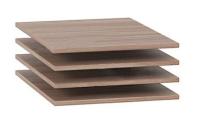 Фото polki-ofisnye комплект полок лотос пл-11 (4шт.) производитель Сантан