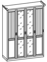 Фото raspashnoy-shkaf шкаф виктория (160) четырехдверный производитель Ставрополь Мебель