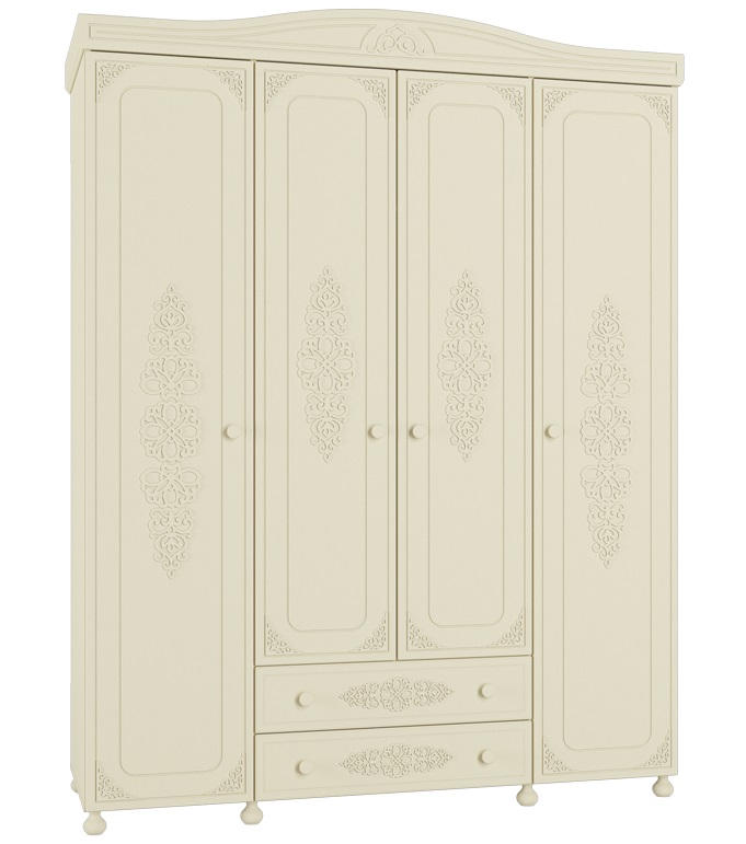 Фото Шкаф Ассоль плюс АС-28 (173) четырехдверный от производителя Компасс в Алупке по цене 71&nbsp;310 ₽