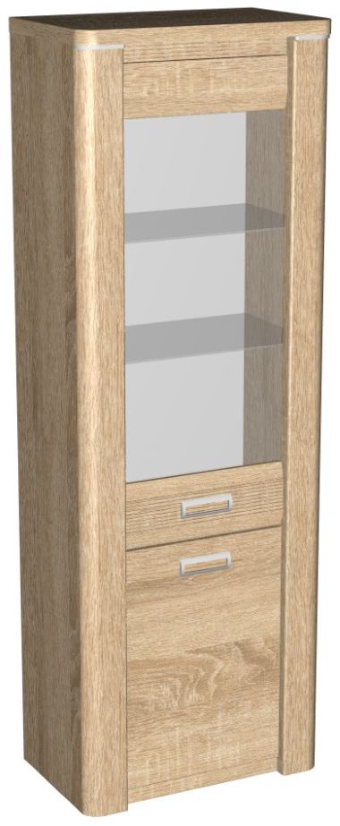 Фото Пенал со стеклом высокий Магнолия ГМ-03 от производителя СБК в Алупке по цене 18 030 ₽