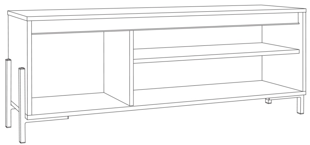 Фото Тумба под ТВ Квадро 13.275 от производителя Моби в Алупке по цене 9&nbsp;310 ₽
