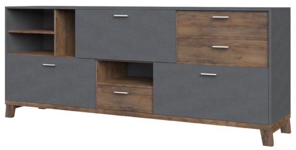 Фото Комод Монтана (3 дв. 3 ящ.) от производителя Браво-мебель в Алупке по цене 25&nbsp;250 ₽