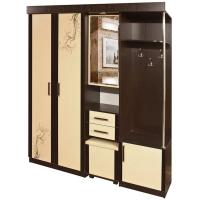 prikhozhie-nabory-komplekty прихожая набор-комплект камелия-2 с пуфиком (1700х470хh2090) (левая) производитель Росток