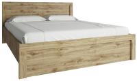 Кровать двуспальная Дорсет (Doorset) (СМ 160х200) с основанием ( 160х200 , ЛДСП , дуб наварра , без подъемного мех. , без ящиков , без матраса (Анрэкс) ) в Алупке от производителя 