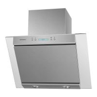 Вытяжка наклонная Gloria 60 (600х358хh550(900)) (Материал Металл/Стекло , Цвет Металлик/Черный) в Алупке от производителя 