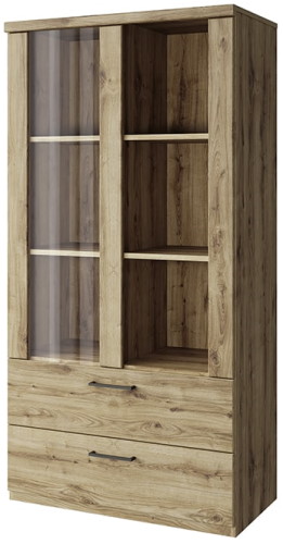 Фото Шкаф с витриной 1V2S3N Дорсет (Doorset) от производителя Анрэкс в Алупке по цене 17 680 ₽