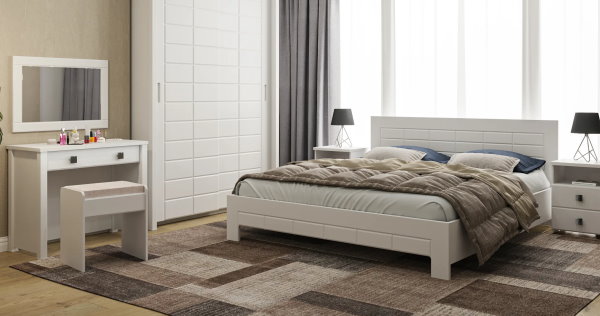 Фото Кровать двуспальная Изабель ИЗ-713К (СМ 180х200) без основания от производителя Компасс в Алупке по цене 21&nbsp;980 ₽