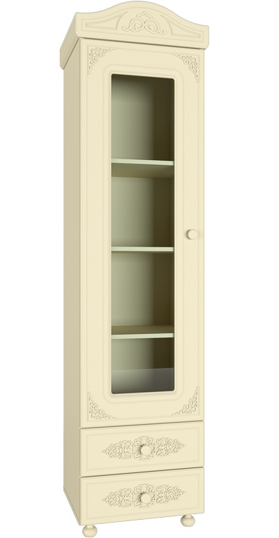 Фото Шкаф-пенал со стеклом Ассоль плюс АС-1  от производителя Компасс в Алупке по цене 27 850 ₽