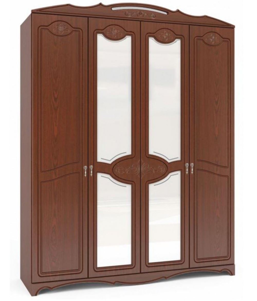 Фото Шкаф Лотос ШР-4 (178) четырехдверный от производителя Браво-мебель в Алупке по цене 35&nbsp;360 ₽