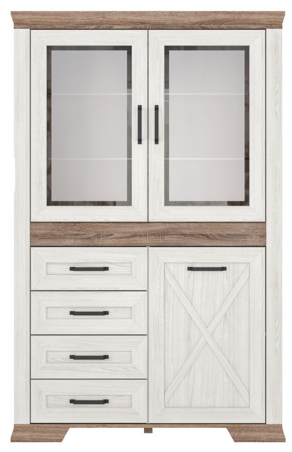 Фото Шкаф Marselle REG2W1D4S от производителя Black Red White (БРВ) в Алупке по цене 46 690 ₽