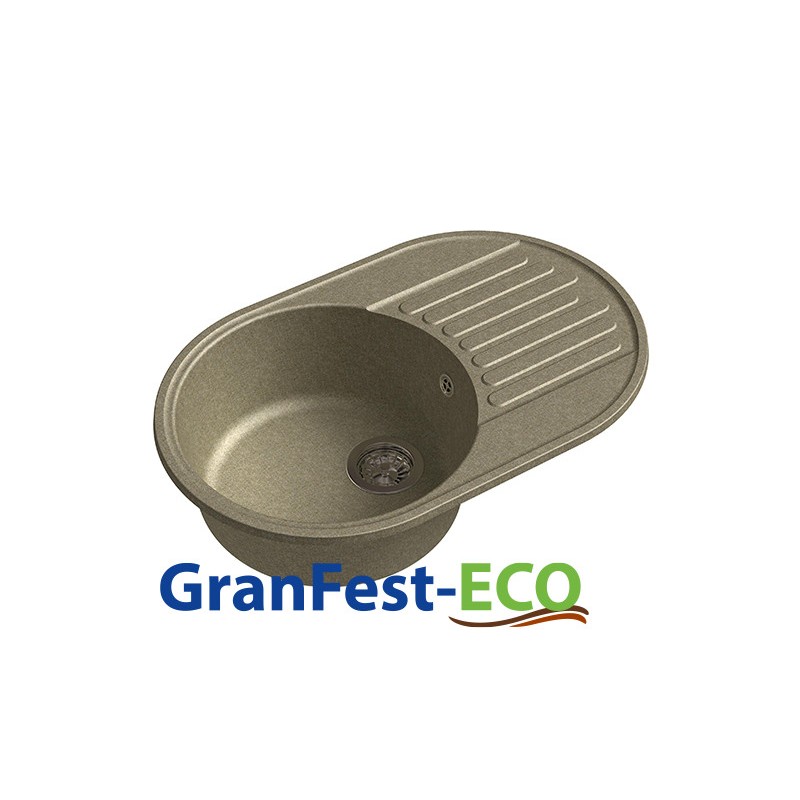 Фото Мойка Granfest eco-18 (ГР 740х480хh200) (шир.ящ.min 720) без сифона от производителя Granfest в Алупке по цене 4 050 ₽