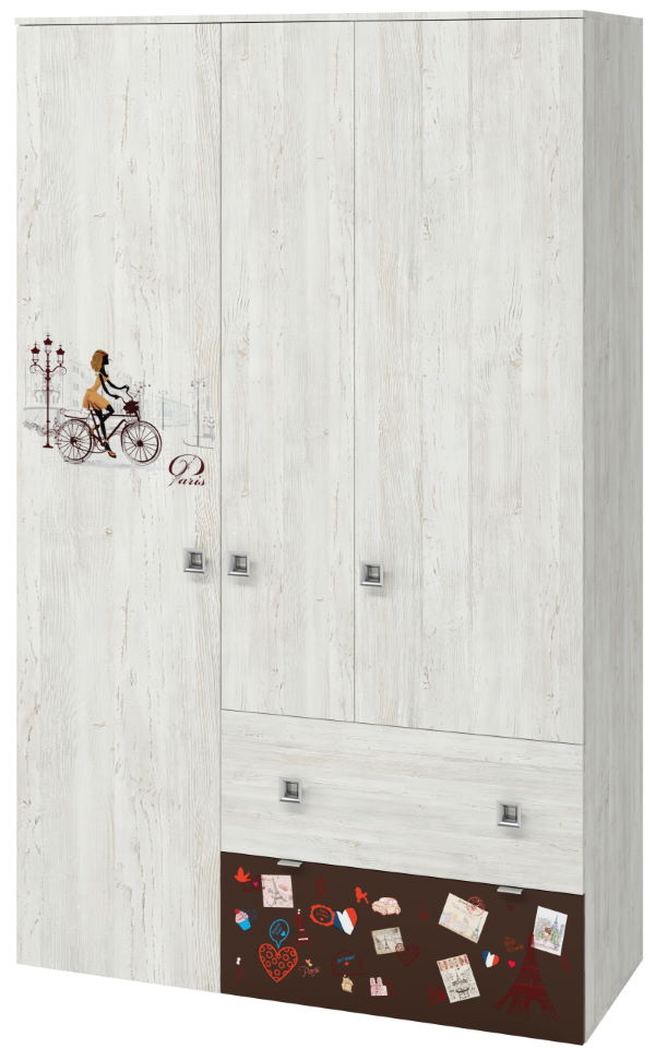 Фото Шкаф Поло (129) трехдверный от производителя Регина в Алупке по цене 19&nbsp;560 ₽