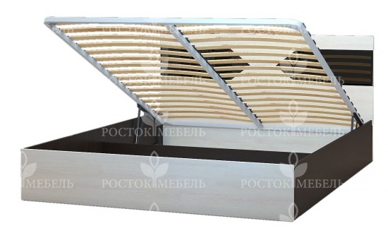 Фото Кровать двуспальная Ника-1 КД-2.9 (СМ 160х200) с подъемным механизмом от производителя Росток в Алупке по цене 26 360 ₽