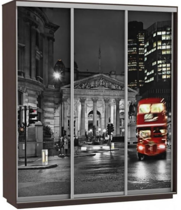 Фото Шкаф-купе Экспресс Трио Фото (1,8х0,6х2,2 - 3 двери) от производителя Мебельная компания Е1 в Алупке по цене 44&nbsp;410 ₽