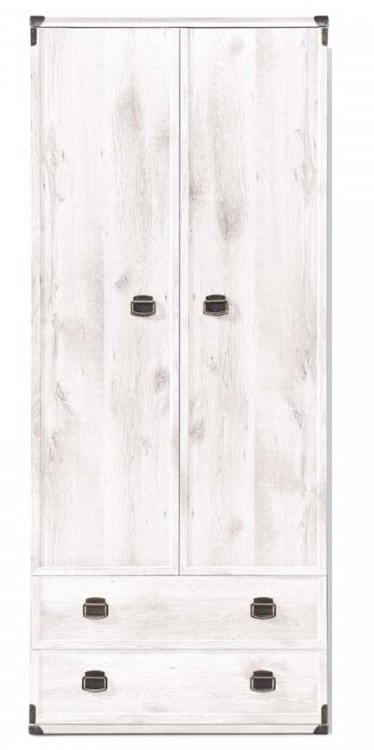 Фото Шкаф Индиана JSZFN2D2S (80) двухдверный (с полками) от производителя Black Red White (БРВ) в Алупке по цене 28&nbsp;400 ₽