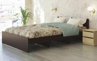Кровать двуспальная К-12 (СМ 140х200) комплектуется настилом ( 140х200 , ЛДСП , венге , без подъемного мех. , без ящиков , без матраса (Ромис) ) в Алупке от производителя 