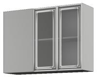 Фото kukhonnye-shkafy-so-steklom кухня барселона шкаф навесной швупс 1000 производитель Интерьер-центр