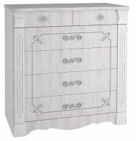Комод Ольга-1Н  (белый-ясень анкор светлый (Фант-мебель) ) в Алупке от производителя 
