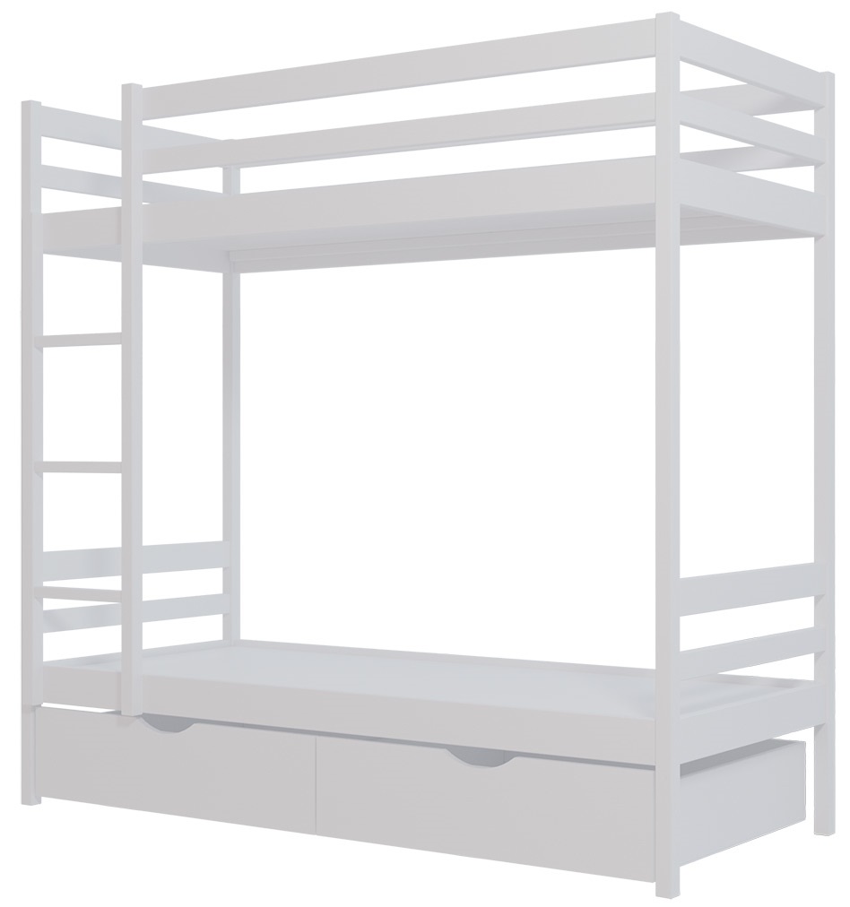 Фото Кровать двухъярусная №1 (СМ 80х190) с основанием от производителя Фант-мебель в Алупке по цене 28&nbsp;620 ₽